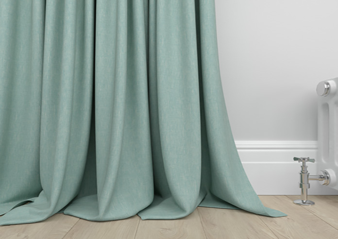 Delicate Chevron, Turquoise - Made to Measure Curtains - Image 6
